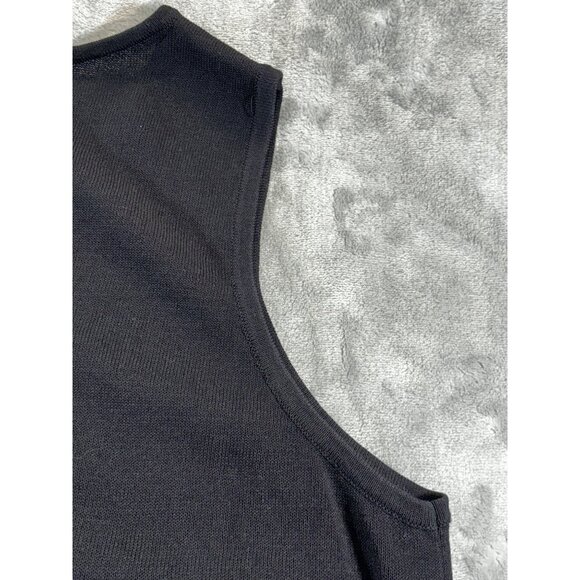 Chico's Tank Top Women's Large Black V-Neck Knit Blouse NWT - Picture 8 of 8